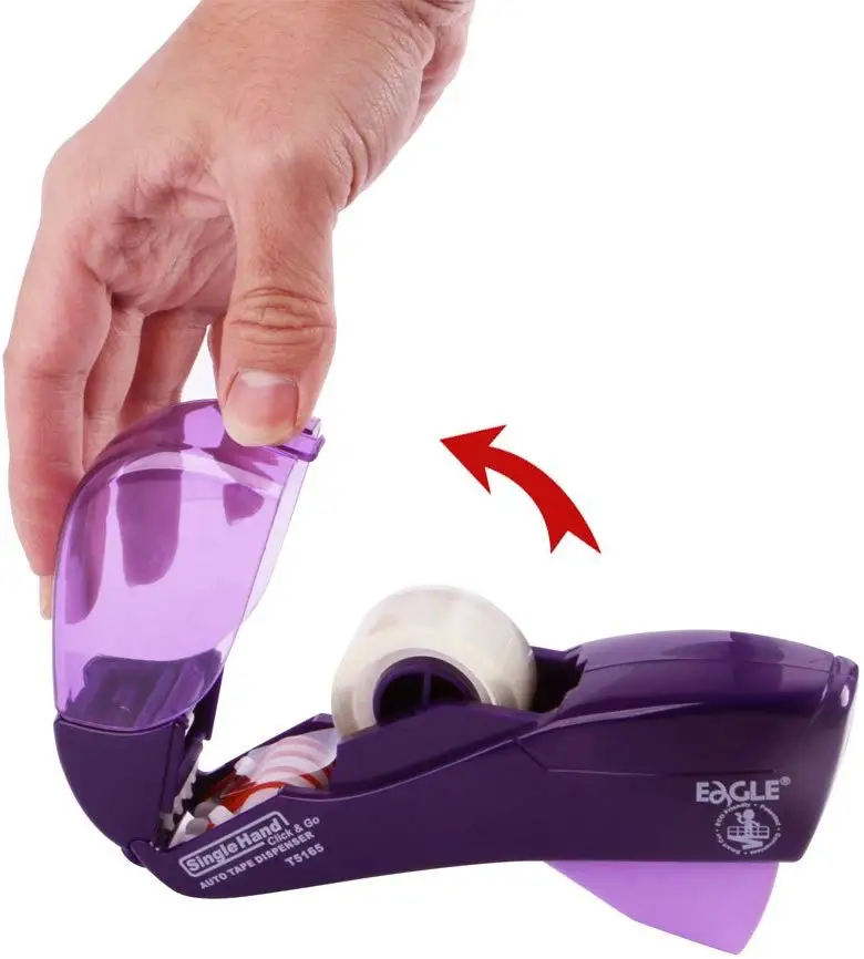 Automatic Tape Dispenser and Gun. Free 1 Role of 3/4&quot (19mm) Tape. Ideal for Taping Gifts Packages Scrapbooks 1-Pack | Канцтовары