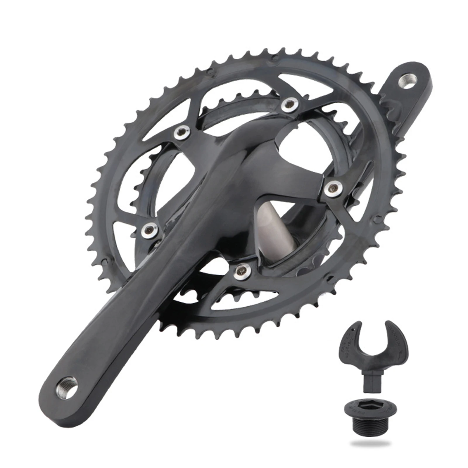 

20S Aluminum Alloy 39T-53T Bike Crankarms with Electroplating Process 22 Speed UT