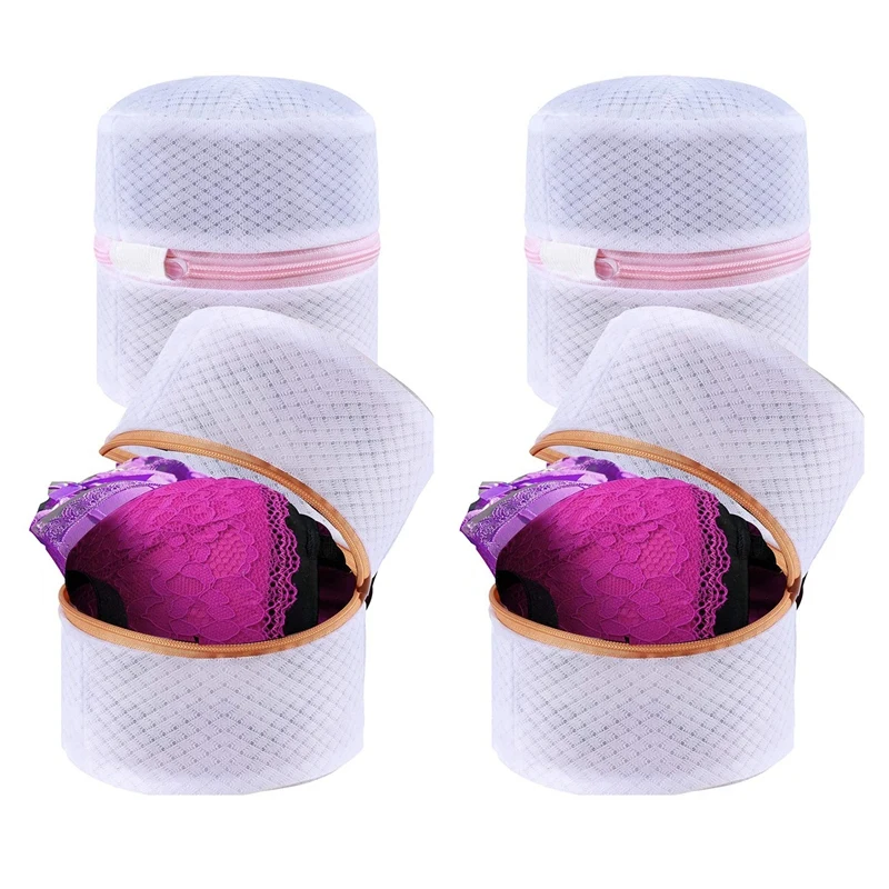 

Mesh Bra Wash Bags With Premium Zipper Travel Laundry Bag For Intimates Lingerie And Delicates(Bra Wash Bag 4 Set)