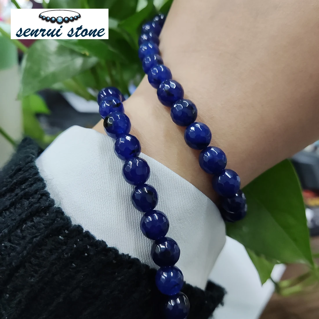 

8mm Blue agate Seed beads all colors stone beads for bracelets polymer clay beads crafts wholesale beads to make bracelets