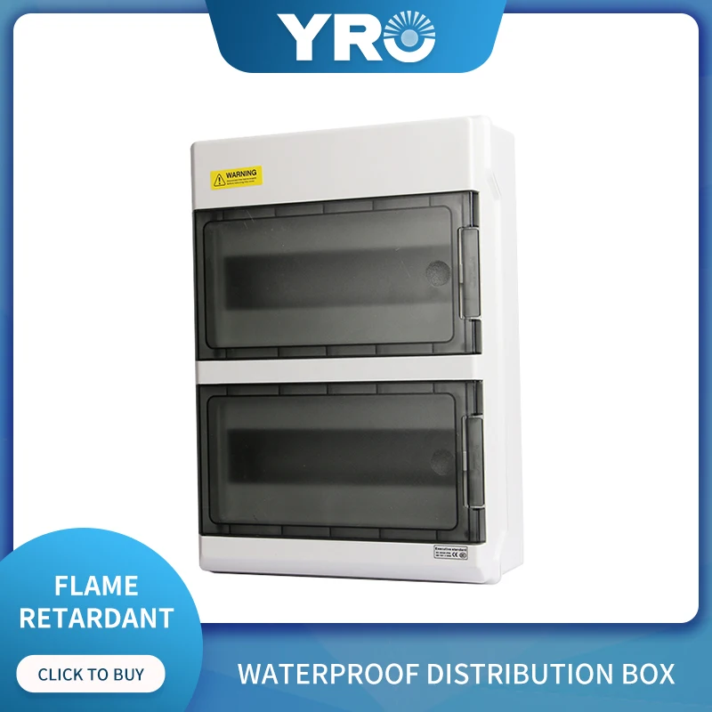 Maneiras do Trilho do Ruído ao ar Livre Impermeável Caixa de Distribuição Elétrica Interruptor Mcb Power Caixa de Fio de Junção Plástica Ip65 Sh24pn 24 Caixas de junção de fios