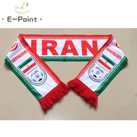 14516 cm size iran national football team scarf for fans 2018 football world cup russia double faced velvet material