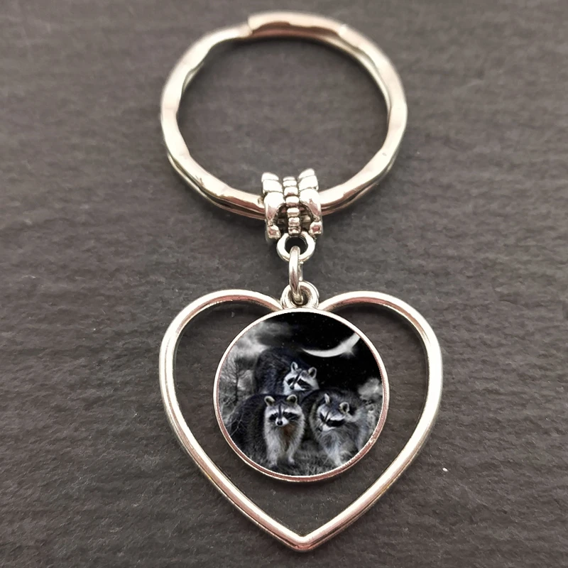 Брелок с подвеской в виде енота очаровательное Ювелирное Украшение изображением