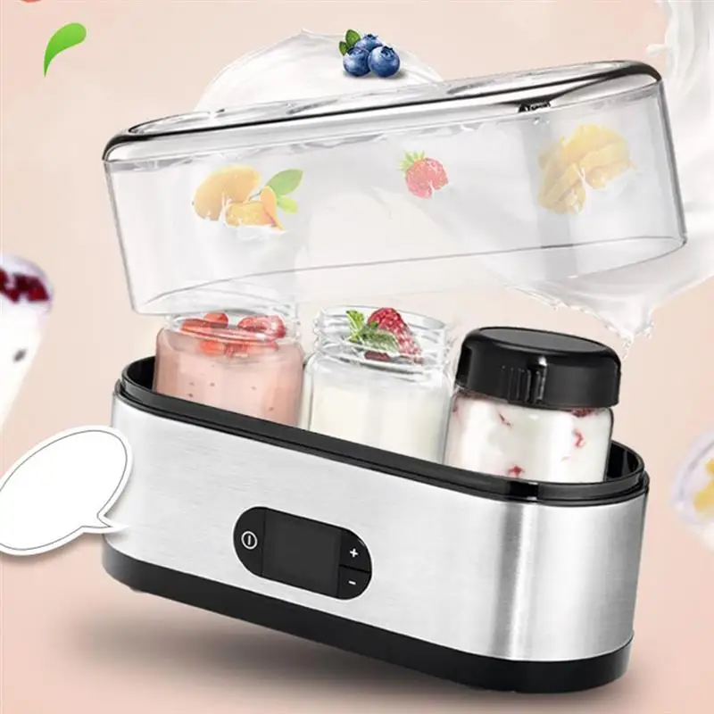 

Fully Automatic Yogurt Maker Machine Household Yogurt Machine Built-in LC Display Mini Electric Yogurt Machine