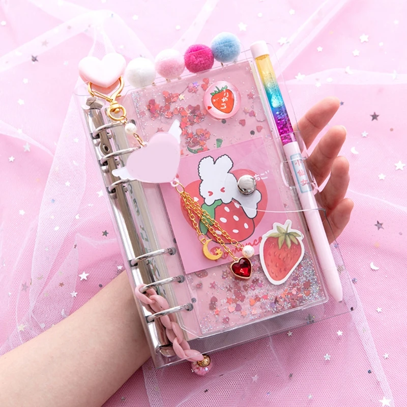 

Cherry Blossoms Loose Leaf Diary Notebook Journal Note Book Agenda Planner 160 Sheet