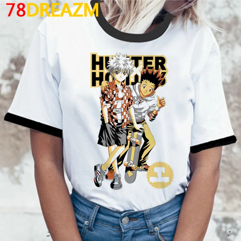 

Hunter x Hunter t shirt femme streetwear print vintage white t shirt couple clothes summer top tshirt couple clothes