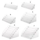 2-7 ярусов прозрачные акриловые бутылки для жидкого пигмента коробка для хранения органайзеры для помады Ювелирный Демонстрационный держатель стойка для лака для ногтей