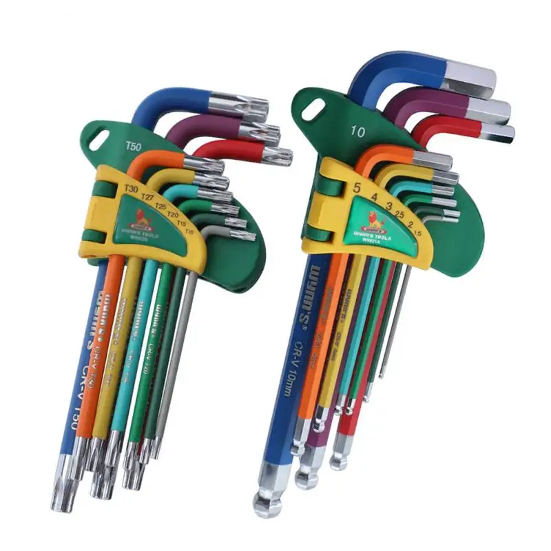 Набор шестигранных ключей с двойным концом Torx Star L форма шестигранный ключ