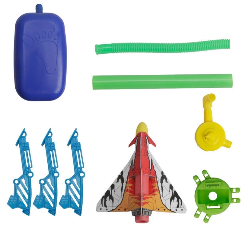 

Safety Stomp Rocket Battle Game Indoor Soft Foam Play Flying Rocket Kids Gift