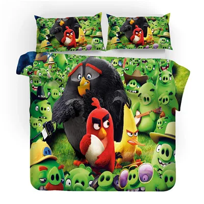 5 Набор постельного белья с 3d принтом Angry Birds, подарок для детей/друзей, набор пододеяльников, набор домашнего текстиля. king/queen/two/full - Цвет: 5