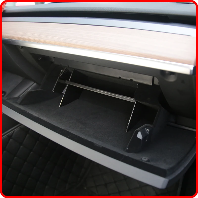 

For Tesla Model Y Co-pilot Glove Box Clapboard Storage Rack Car Storage Board Partition Plate Storage Box Car Accessories