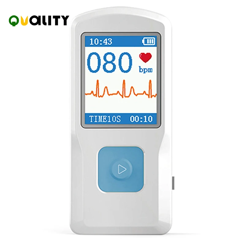 Портативный пульсометр CONTEC ECG EKG портативный прибор для контроля сердечного