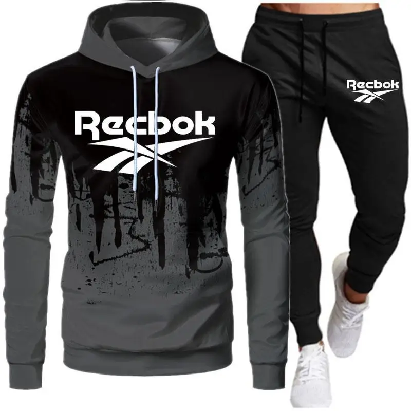 

Young and Middle-aged Men's Long-sleeved Sportswear, Hoodies, Pullovers, High-end Cool Clothing + Pants, Sport Suit2021