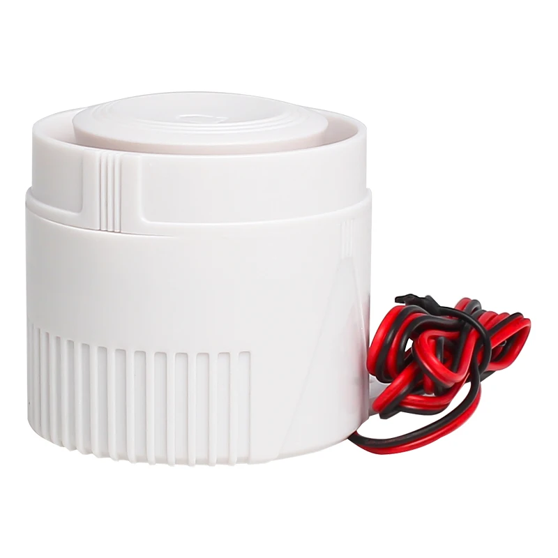 Белый 120DB DC12V мини проводной звуковой сигнал сирены для беспроводной система