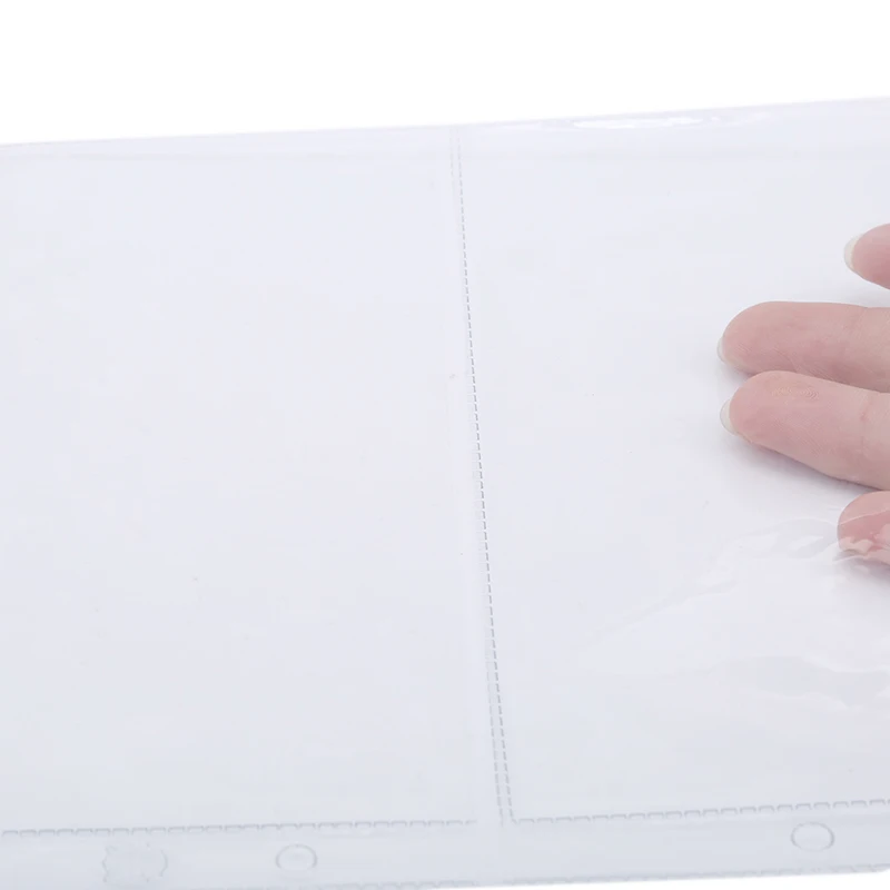 10 шт./упак. прозрачный ПВХ страницы альбома 3 кармана деньги Билл Примечание