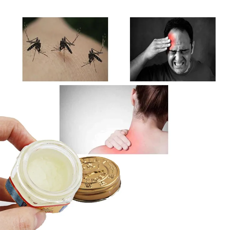 Тайланский тигровый красный бальзам и белый Золотая Звезда пластырь мазь для