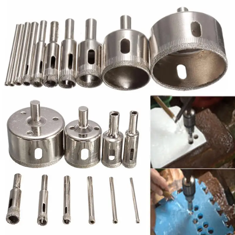 

3mm - 50mm Diamond Hole Saw Drill Core Bits Tile Ceramic Porcelain Stone Marble