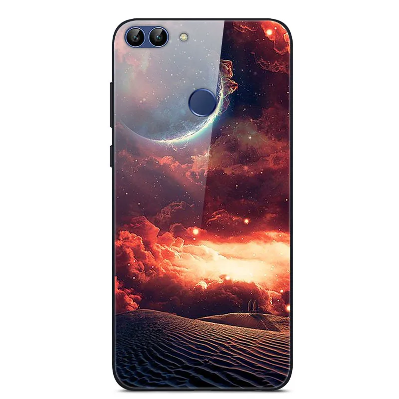51 Для huawei P Smart Enjoy 7S чехол из закаленного стекла с изображением планеты космос, стеклянный чехол-накладка для huawei P Smart Coque Shell PSmart - Цвет: 51