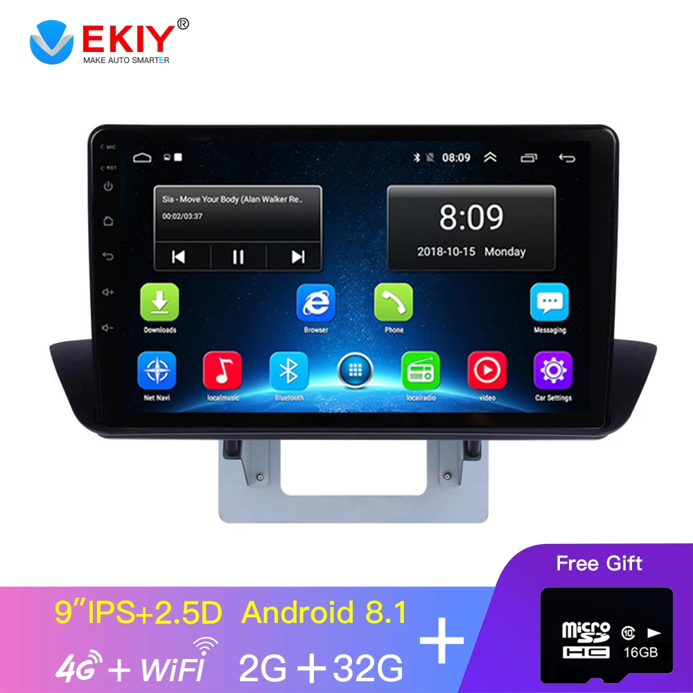 EKIY " ips Автомагнитола для 2012- Mazda BT-50 зарубежный автомобиль gps Android 8,1 Радио мультимедийный плеер 9 дюймов Поддержка Wi-Fi и 4G
