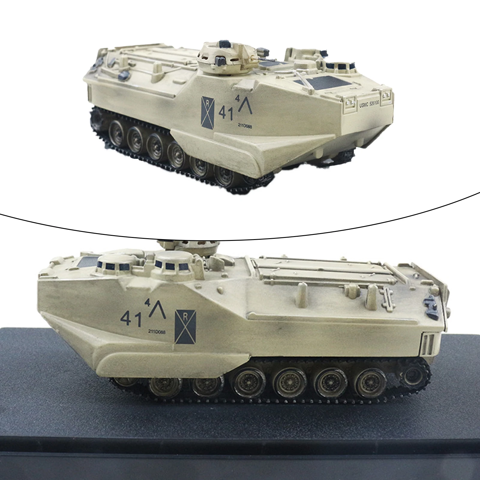 Модель танка AAV7A1 в масштабе 1/72 для домашнего декора | Игрушки и хобби