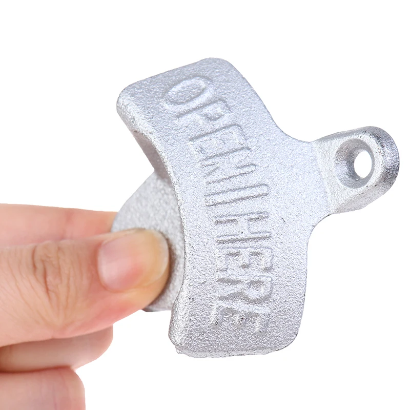 

1pcs New Creativity Wall Bottle Opener Wall Mounted Bar Beer Glass Bottle Cap Opener Home Decoration