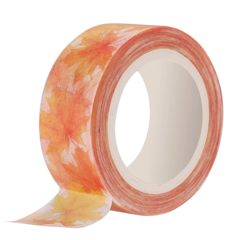 

1.5cm Wide Luxuriant Flowers Washi Tape Adhesive Tape DIY Scrapbooking Sticker Label Masking Tape(Tea stained)