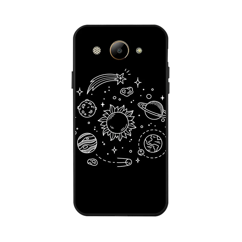 Black Soft Silicone Phone Cover For Huawei Y3 2017 Case / Y5 lite CRO-U00 CRO-L22 U00 5.0&quot Cases |