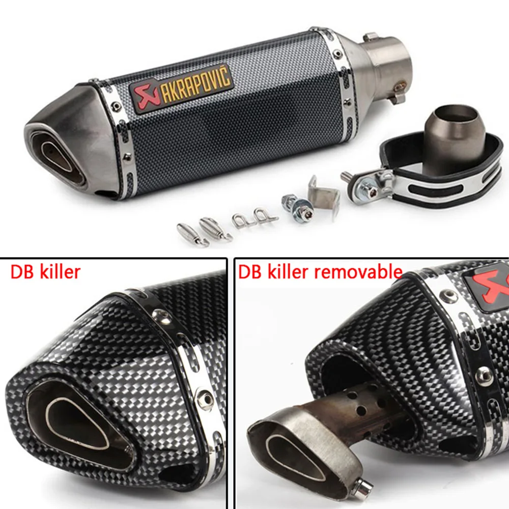 Мотоцикл Akrapovic выхлоп 51 мм мото Глушитель Трубы побега с дБ убийца для yamaha tracer 700 thundercat r6 2000 xj600 dt tzr