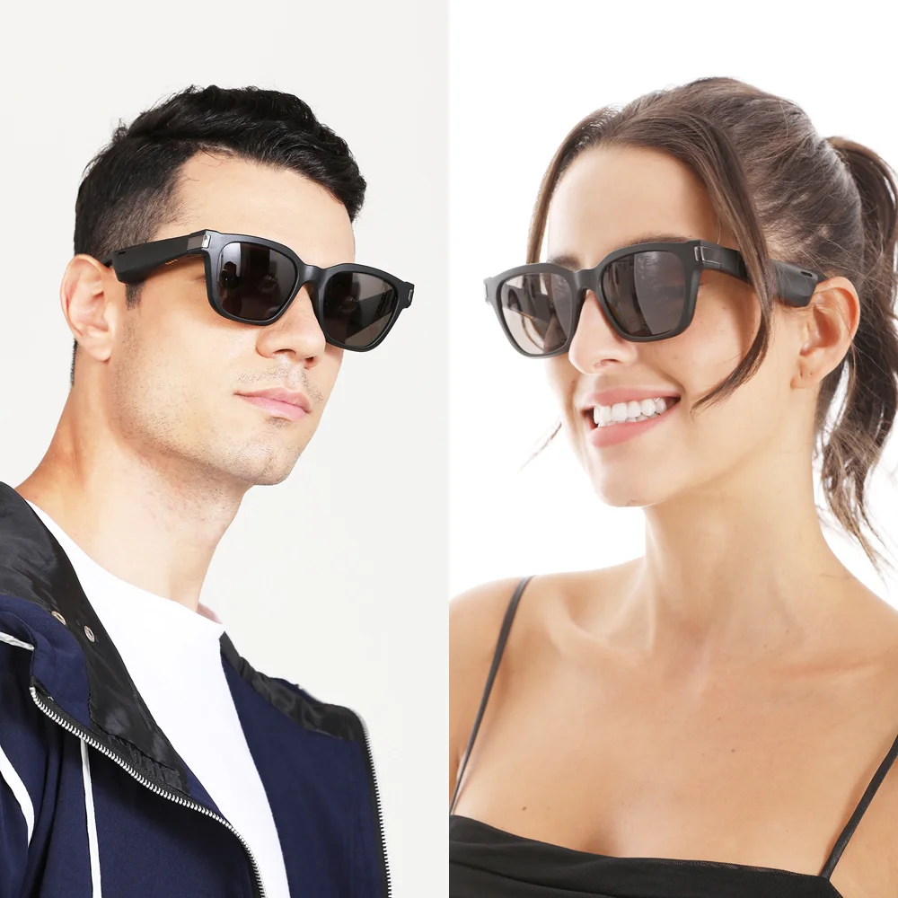 구매 블루투스 5.0 안경, 음성 통화 안경, 음악 감상 스마트 선글라스, 처방 렌즈 옵션 스마트 안경