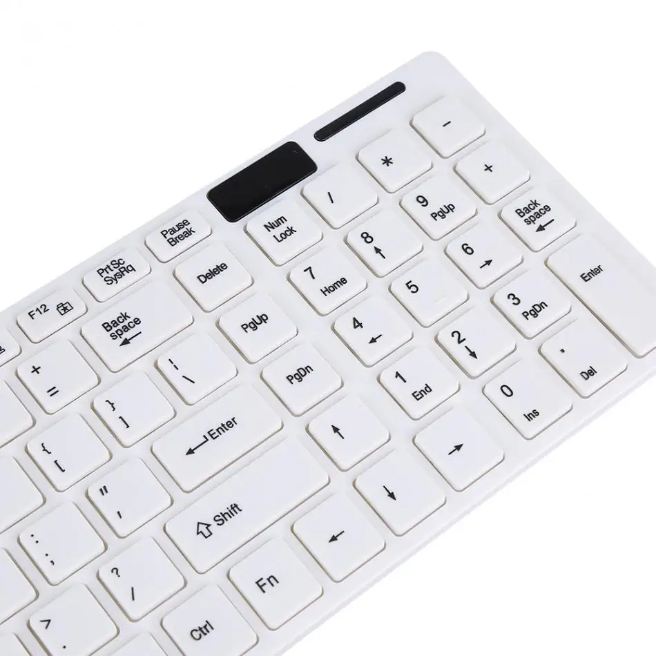 

Wireless Keyboard and Mouse Combo, Quiet Full Size Wireless Keyboard and Mouse Set 2.4G Ultra-Thin Sleek Design for Windows OS