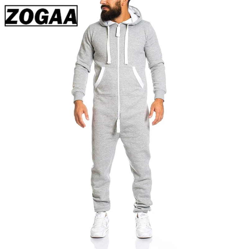 

ZOGAA 2021 Men Sets Brand New Men's Casual Sets Fashion Color Block Rompers Tracksuit For Men Sweatsuit Male Outfit Sportswear