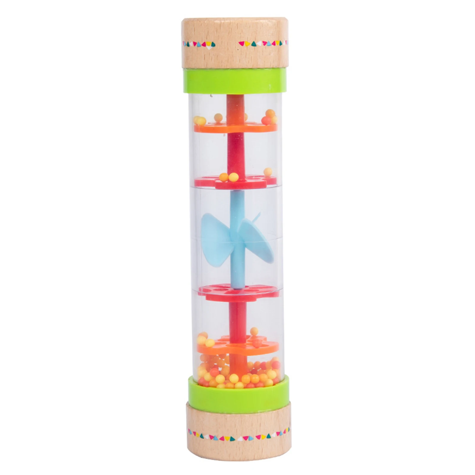 

Mini Baby Rain Stick Beaded Children Mini Wooden Musical Instrument Baby Rattles Rain Sound Toys