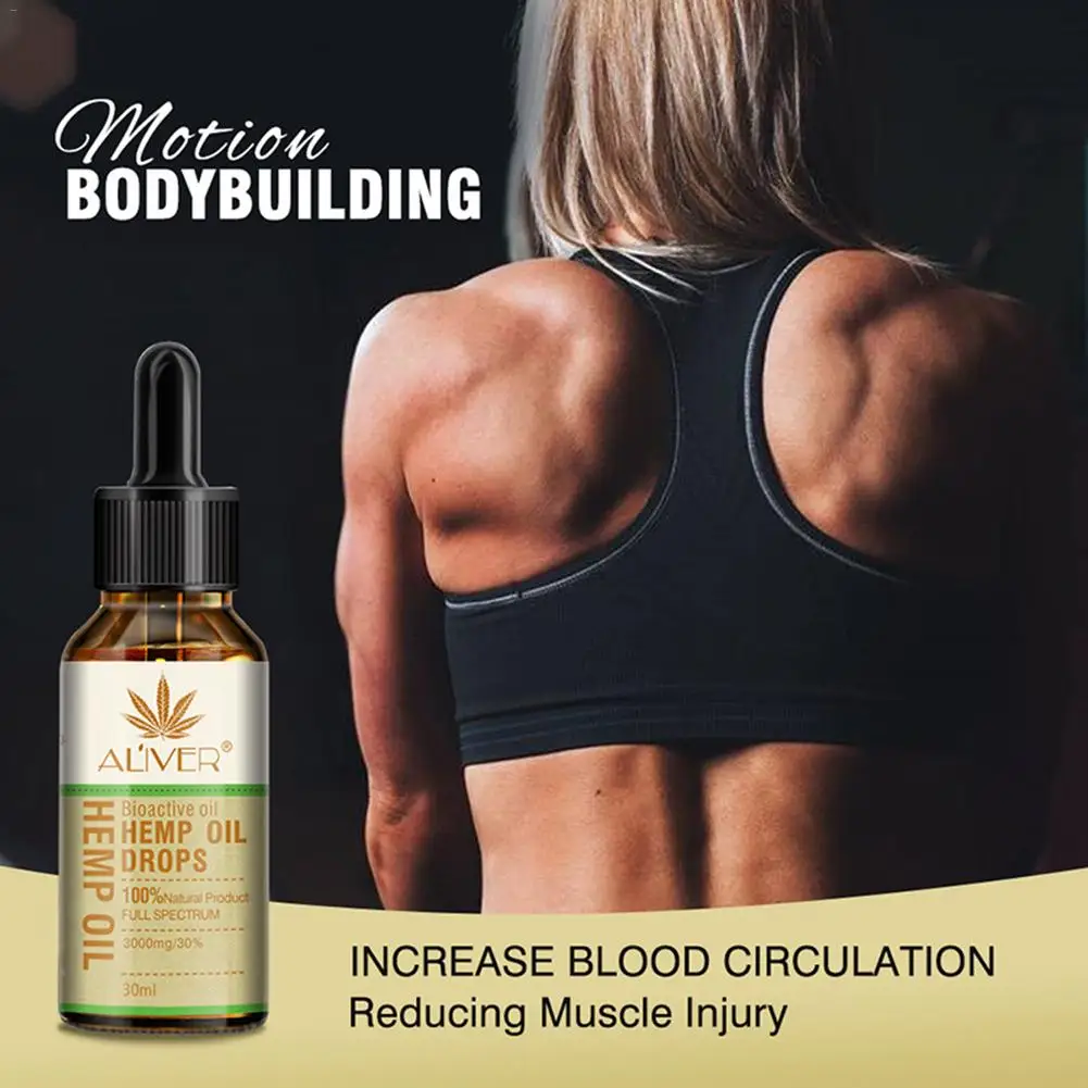 

10/30ml Hemp Oil Essential Oil Edible Hemp Seed Extract Pain Relief Reduce Pressure Improve Insomnia Body Care Essential Oil