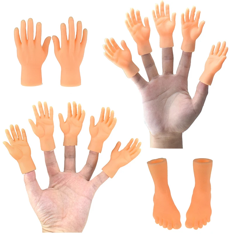 

Cartoon Funny Finger Hands And Finger Feet Set Creative Finger Toys Of Toys Around The Small Hand Model Children gift Gift Toys
