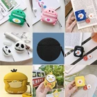 Чехол для наушников QCY T7, чехол для наушников True Wireless, милый силиконовый чехол, милый мультяшный чехол с рисунком шоколадной хризантемы для QCY T7