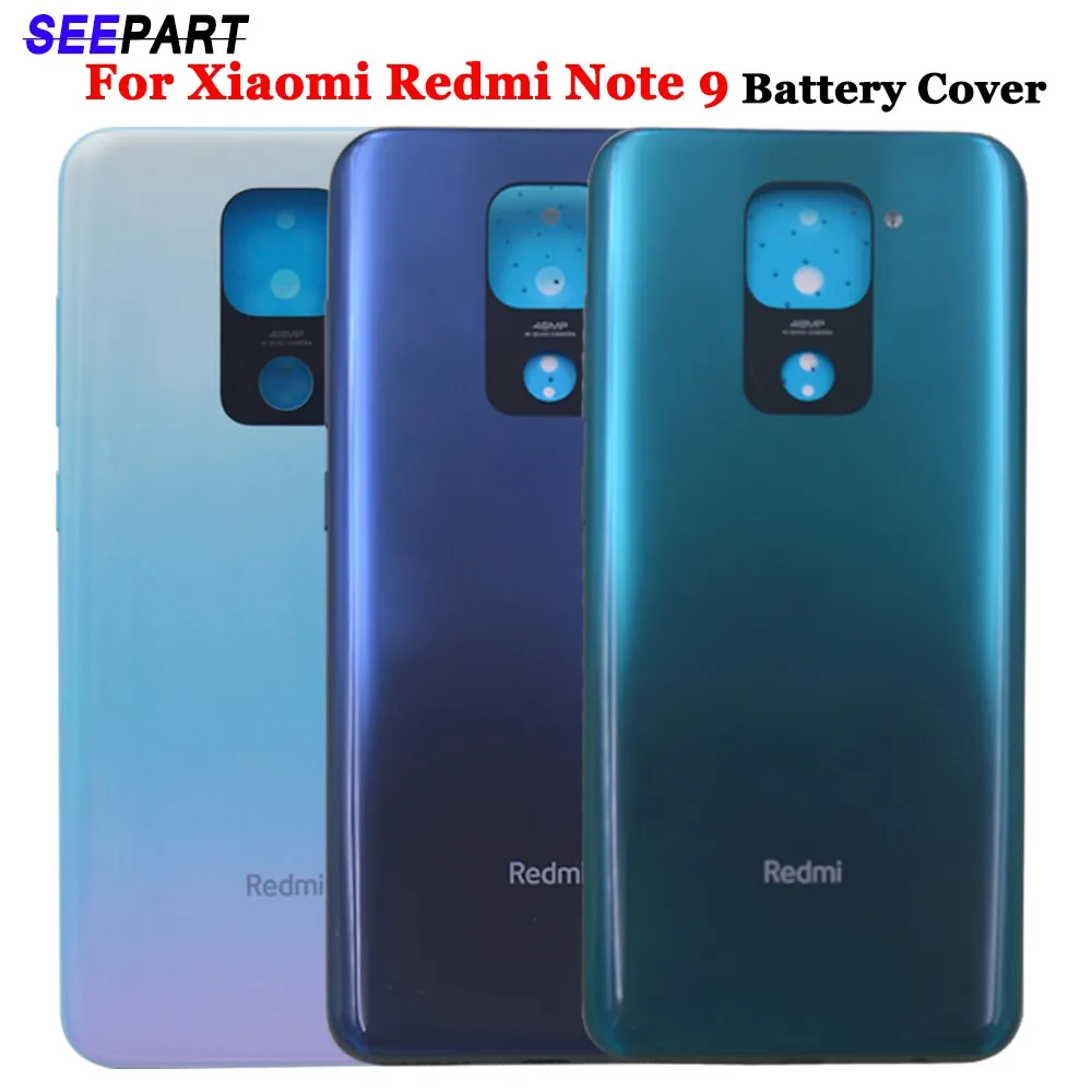 

Оригинал для Xiaomi Redmi Note 9/9S/9 Pro Крышка батарейного отсека задняя стеклянная панель задний корпус 6,53"