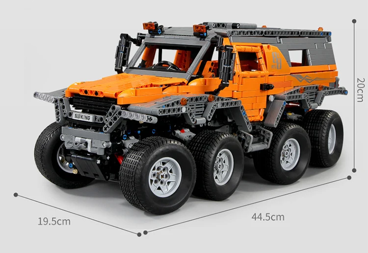 Радио пульт дистанционного управления автомобиля техника Siberia Avtoros shaman 8x8 ATV строительный блок с светильник 2,4 ГГц RC игрушки коллекция с светильник