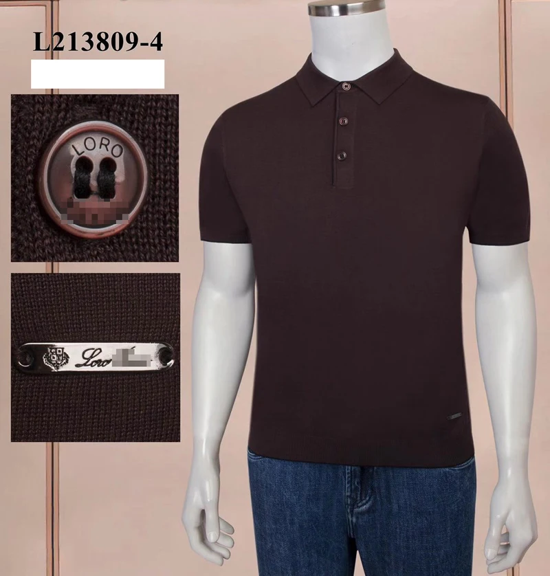 

BILLIONAIRE Polo shirt men High-end buttons 2021 new summer Silk button embroidery big size high quale size M~4XL Breathable