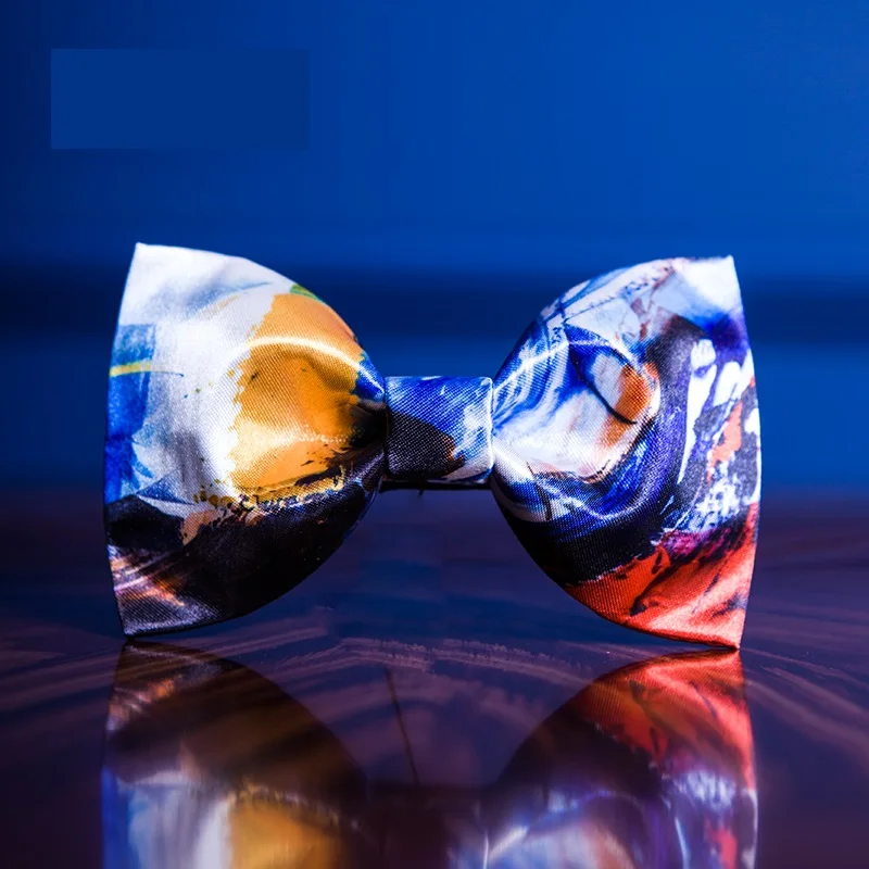 

2020 Brand New Fashion Print Men's Bow Ties Great For Party Groom Wedding Butterfly Tie with Gift Box