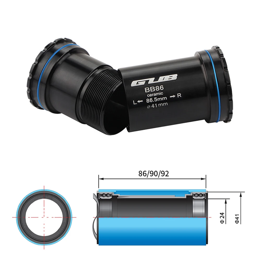 

GUB BB86 Bicycle Ceramic Bearing Hubs Sealed Mountain Bicycle Press Fit Bottom Brackets For Riding Hiking Outdoor Accessories