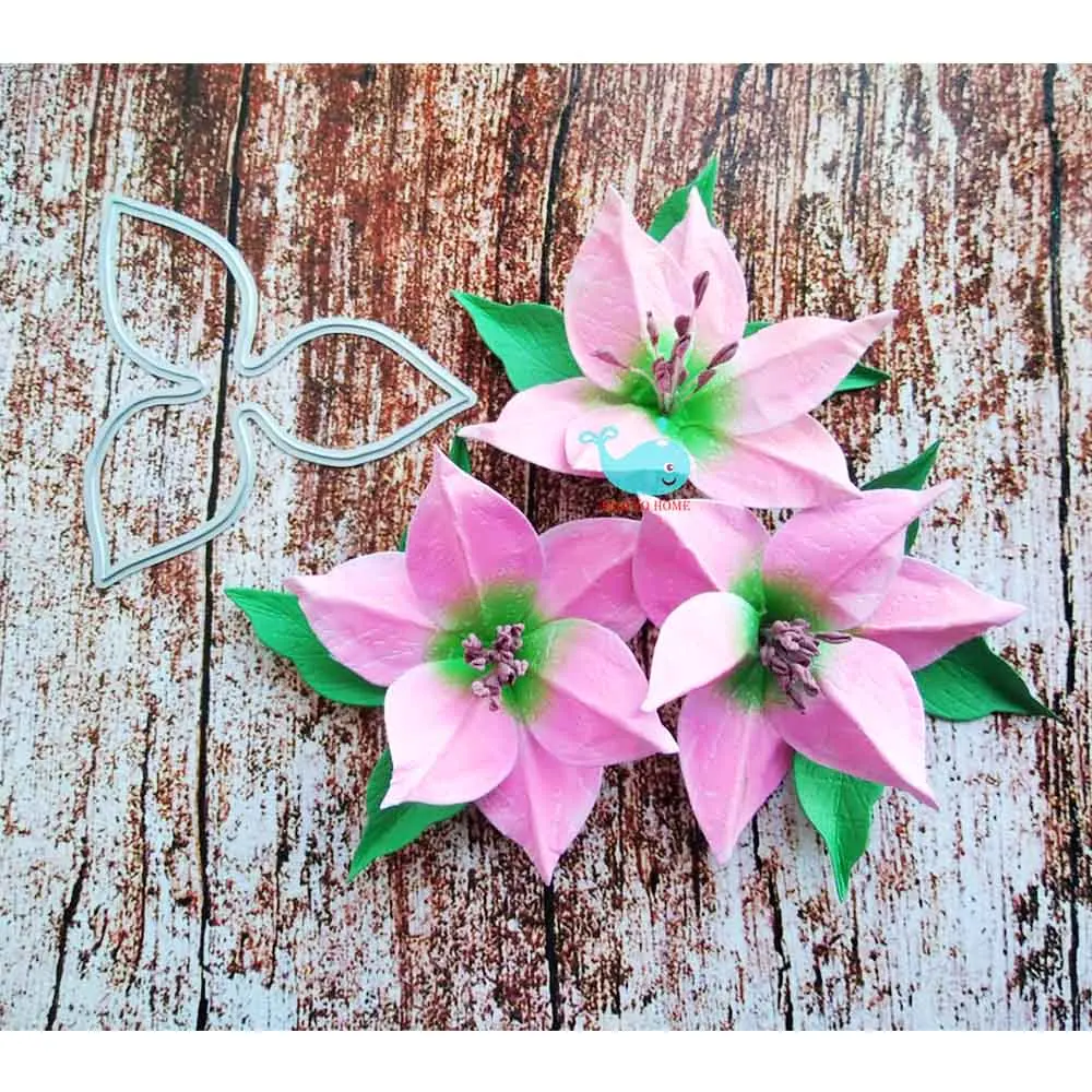 

Лилии металлические плашки трафареты с тиснением для DIY скрапбукинга фотоальбома Декоративные DIY Изготовление Бумажных открыток инструмен...