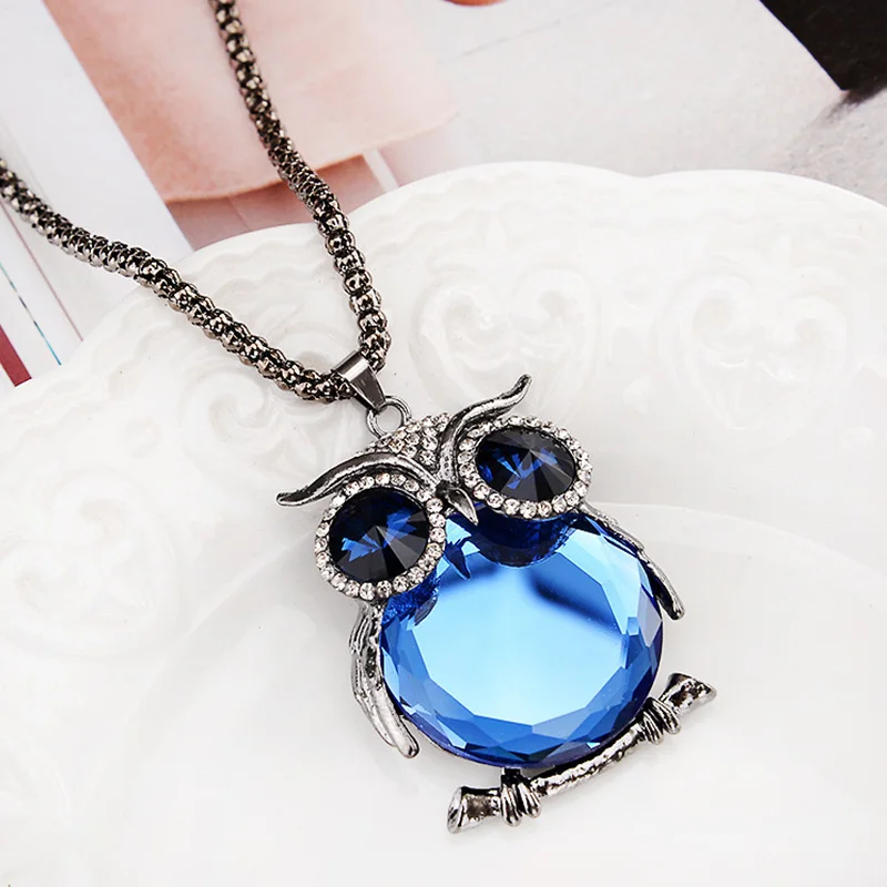 Женская винтажная Длинная цепочка с кристаллами|Ожерелья подвеской| |