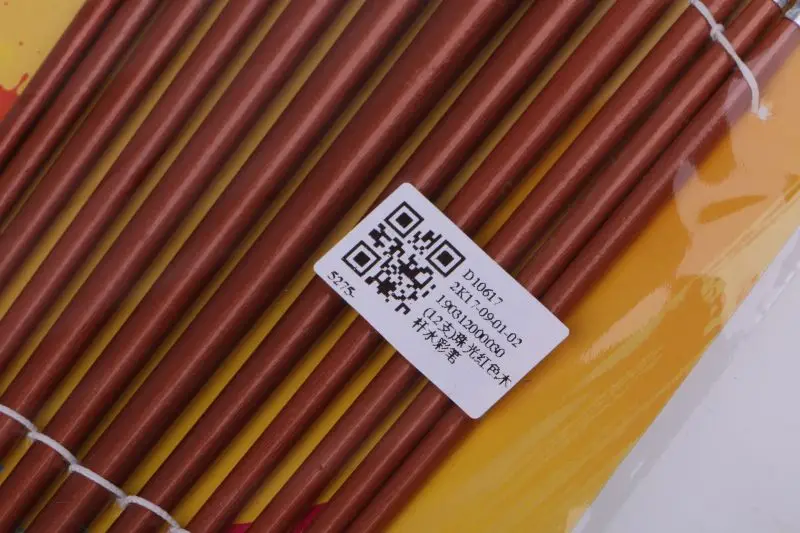 12 шт Тонкая Красная жемчужина деревянная краска акриловая акварель масляная ing