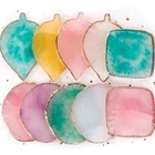 Палетка из натурального каучука для дизайна ногтей, пластина для демонстрации цвета лака, накладные ногти, инструмент для рисования и маникюра, 1 шт.