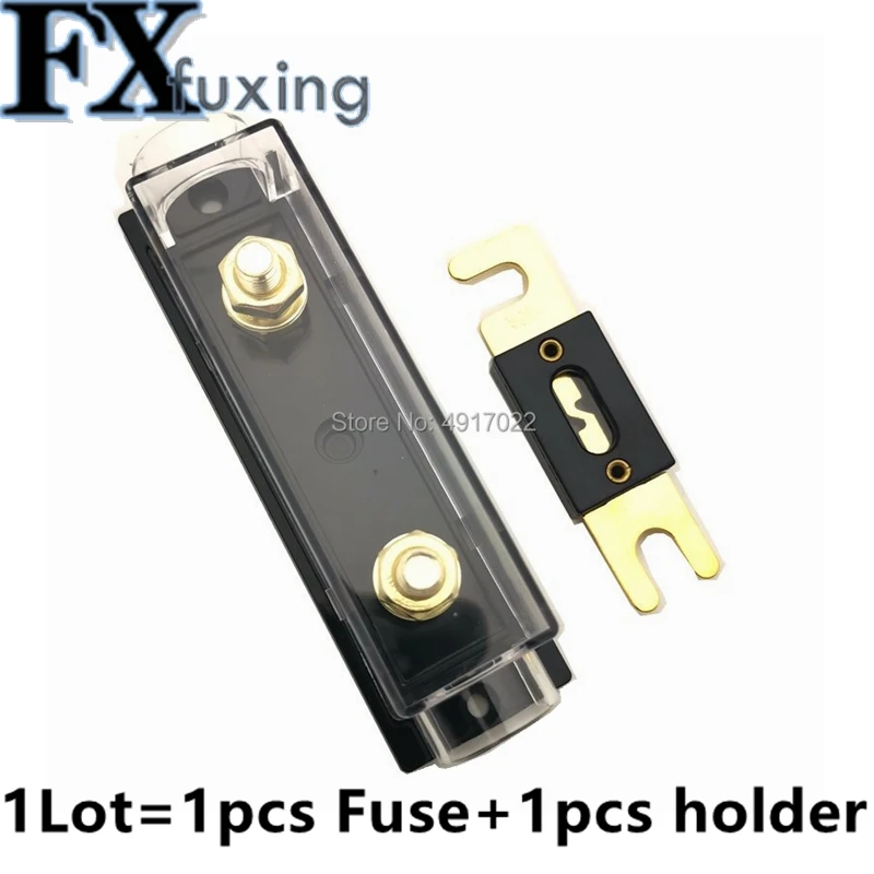 

1Set ANL-H ANL-B Transparent Car Fuse Box ANL Fuse Holder Distribution in line 0 4 8 GA Positive With ANL Fuse Fusible 100A 200A