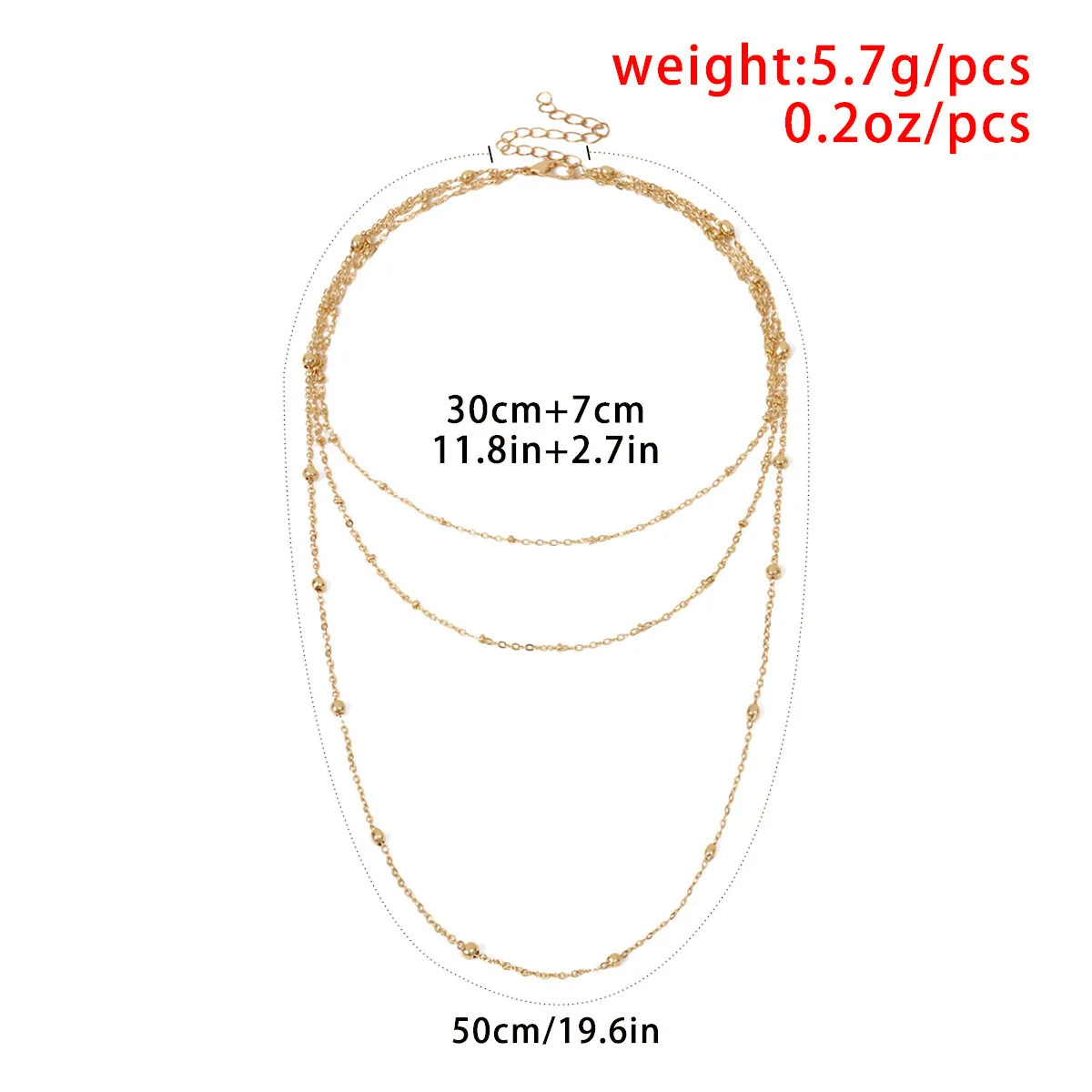 Abayabay Choker Personalized Girl Necklace Multilayer Chain Women Rose Gold Color Bohemia Necklaces Jewelry Lovers Kpop Collier