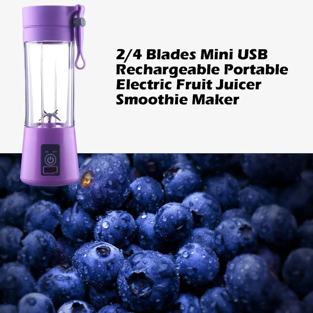 Портативный размер USB электрическая соковыжималка для фруктов ручная смузи