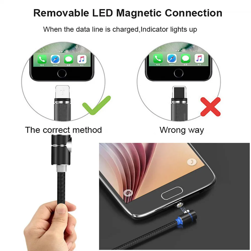 Магнитный Micro-USB кабель для передачи данных для iPhone samsung для быстрой зарядки и передачи данных провод шнур магнит Зарядное устройство Тип usb C 3 м кабель для мобильного телефона