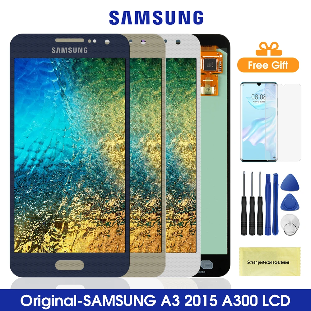 ЖК дисплей с дигитайзером сенсорного экрана для Samsung Galaxy A3 4 5 2015 дюйма