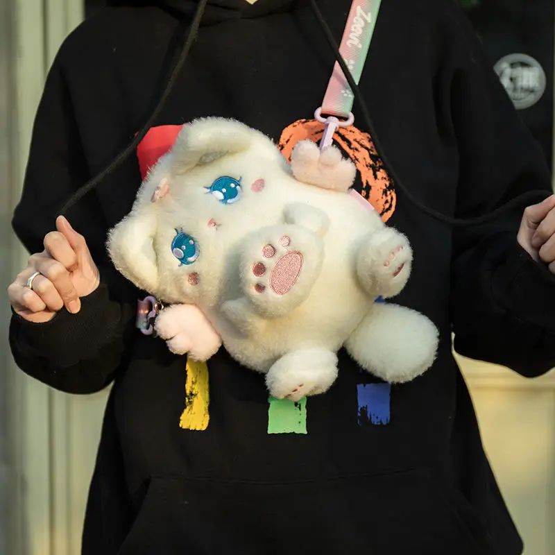 Японский Kawaii Cat сумка из плюша в стиле лолита Мягкая детская рубашка для девочек